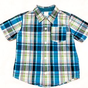 Gymboree 2T Boys Short Sleeve Button Down Shirt
